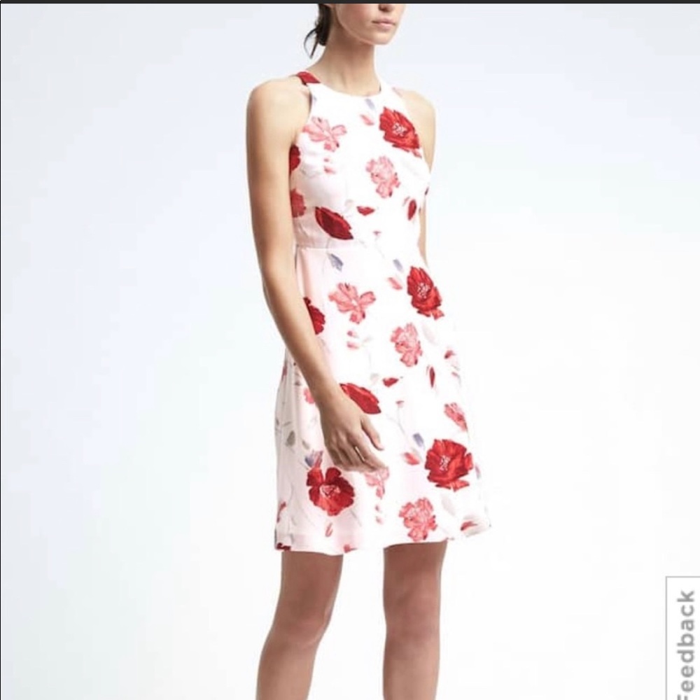 White floral dress